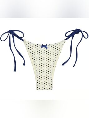 L XL XXL PINK by Frankies Bikinis Rosemary Side Tie Bikini Bottom Classic Dot